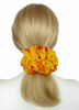 Picture of 26 Colors Available, Colorful Big Scrunchies for Hair, Soft Chiffon Ponytail Holder, Cute Birthday Gift for Women Girl Teen, Holiday Accessory (Yellow Red)