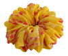 Picture of 26 Colors Available, Colorful Big Scrunchies for Hair, Soft Chiffon Ponytail Holder, Cute Birthday Gift for Women Girl Teen, Holiday Accessory (Yellow Red)