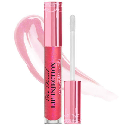 Picture of Too Faced Lip Injection Maximum Plump Extra Strength Lip Plumper Gloss | Hydrating + Plumping, 0.14 Fl Oz, Yummy Bear