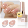 Picture of Double Rhythm Translucent Gel Polish Sheer Neutral Natural Light Milky Same Color Same Bottle 15ML Jelly UV Nail Polish Nail Art DIY at Home (Milky Almond-A1491)