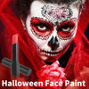 Picture of MEICOLY Red Eye Black Stick,Blendable Eyeblack Face Body Paint Eye Paint,Professional Halloween Matte Lipstick SFX Clown Red Makeup,Cream Sporting Face Paint for Baseball/Softball/Football/Lacrosse
