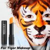 Picture of MEICOLY Orange Eye Black Stick,Highly Pigmented Face Body Paint Eye Paint,Professional Halloween Face Paint Pumpkin SFX Cosplay Makeup,Cream Sporting Face Paint for Baseball/Softball/Football/Lacrosse