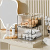 Picture of ZHIAI 2 Pack Clear Stackable Cosmetic Organizer, Acrylic Drawer, Plastic Organizer for Dresser, Vanity, Kitchen Cabinet, Pantry, Home Organization and Storage