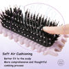 Picture of Curl Defining Brush, 1 PCS Curl Hair Brush, Curl Define Styling Brush, for Combing and Shaping Men's and Women's Curls to Reduce Pulling (Purple)