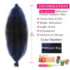 Picture of Afro Twist Hair Springy Afro Twist Hair 16 Inch 3 Packs Pre Fluffed Spring Twist Hair Pre Separated Wrapping Hair for Soft Locs Hair Extensions (16 Inch (Pack of 3), 1B/Dark Blue#)