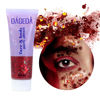 Picture of DAGEDA Body Glitter Gel, Face Glitters Body Gel Sequins Shimmer Liquid Eyeshadow, Chunky Glitter for Face Hair Nails, Holographic Cosmetic Laser Powder Festival Glitter Makeup 50ml(Red)