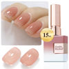 Picture of Double Rhythm Translucent Gel Polish Sheer Neutral Natural Light Milky Same Color Same Bottle 15ML Jelly Nail Polish Nail Art DIY at Home (Nude Cream-A1413)