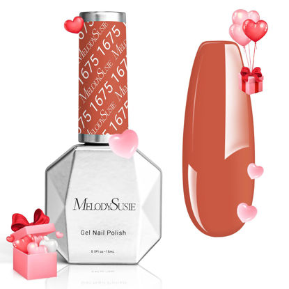 Picture of MelodySusie Thick Orange Gel Nail Polish,0.5fl oz Grapefruit Orange Nails Soak Off UV LED Light Orange Gel Polish Gift for Women Nail Art Manicure Salon DIY Nail Design Decoration at Home-1675