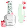 Picture of MelodySusie Thick White Gel Nail Polish,0.5fl oz White in Green Gel Polish Autumn Winter Color 1667, Soak Off UV LED Nail Lamp Gel Polish Christmas Gift for Women Manicure Salon DIY At Home 0.5 Fl Oz