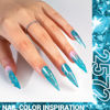 Picture of MelodySusie Blue Shimmer Glitter Gel Nail Polish,0.5fl oz Soak Off UV LED Translucent Jelly Glitter Blue Gel Polish Gift for Women Nail Art Manicure Salon DIY Nail Design Decoration at Home-2572