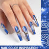 Picture of MelodySusie Blue Shimmer Glitter Gel Nail Polish,0.5fl oz Soak Off UV LED Dark Blue Glitter Gel Polish Gift for Women Nail Art Manicure Salon DIY Nail Design Decoration at Home-G187