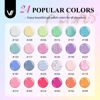 Picture of VANREESA 42 Pcs Gel Nail Polish Kit with U V Light 24 Popular Colors Gel Nail Polish Set Green Blue Purple Pink Orange Complete Gel Nail Kit with Manicure Tools Christmas Gifts for Women Girls