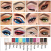 Picture of evpct 12Pcs Green Blue White Black Brown Purple Color Gel Glitter Eyeliner Pencils Set for Women Waterline Waterproof Smudge Proof lapiz de ojos delineador de ojos contra el agua Eye Liner Makeup 1-5