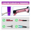 Picture of LADYAMZ Colored Hair Extensions 10 PCS, Colorful Party Highlights Clip in Synthetic Hair Extensions, Purple and Princess Pink Hairpieces for Christmas Girls Women Kids Party Favors Hair Pieces 22 In