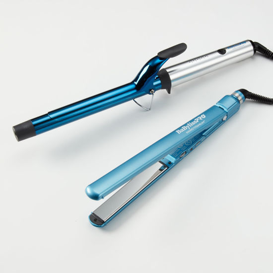 Picture of BaBylissPRO Limited Edition Prepack, 1" Extended Barrel Nano Titanium Curling Iron and 1" Nano Titanium Ultra-Thin Flat Iron