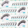 Picture of Lash Clusters Kit with Bottom Lashes, Lash Extension Kit With 30D40D50D60D Fluffy Upper Wispy Lash Clusters & 2 Type Bottom Lash Clusters,EyeLash Extension Kit with Black Bond & Clear Glue 2 In 1