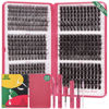 Picture of Lash Clusters 432pcs-Eyelash Clusters 11-18mm Lash Extension Kit Fluffy Lash Clusters Kit Eyelash Extension Kit,D Curl Cluster Eyelash Extensions With Bond Seal Remover applicator