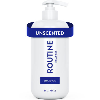 Picture of Routine Wellness Shampoo for Stronger Hair - Color Safe, Vegan, Clinically Tested - Unscented 14oz