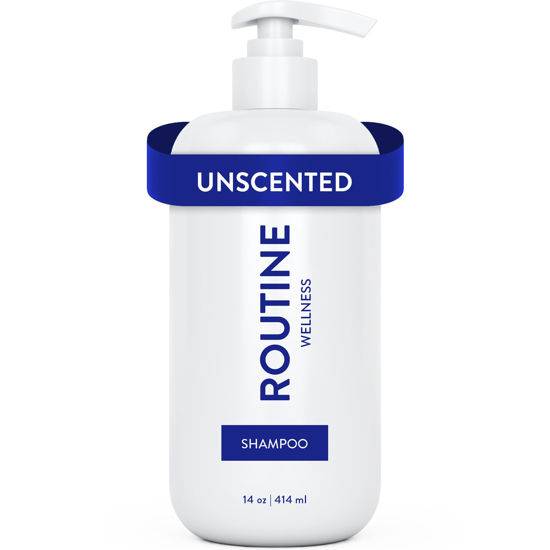 Picture of Routine Wellness Shampoo for Stronger Hair - Color Safe, Vegan, Clinically Tested - Unscented 14oz