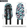 Picture of AWAYTR Long Satin Bonnet for Women - Double Layer Elastic Silk Bonnet for Braids Hair Sleeping Cap with Tie Band (Flower D)