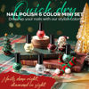 Picture of Modelones Christmas Nail Polish Set 6 Colors Red Green Glitter Mini Nail polish Set Gold Silver Nail Polish Kit Quick Dry Nail Polish Manicure Nail Art Manicure DIY Home Salon Gift for Women Mom