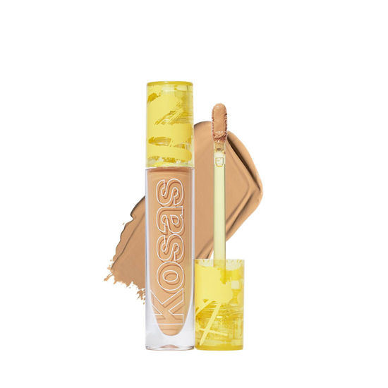 Picture of Kosas Revealer Concealer - Medium Coverage Makeup with Hyaluronic Acid, Conceals Dark Circles Under Eyes, Dark Spots and Blemishes + Brightens, Hydrates, Long-Lasting & Vegan, (Tone 6.5 O)