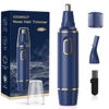 Picture of XOOMRSCP Nose Hair Trimmer for Men, 2024 Painless USB Rechargeable Nose Hair Trimmer, Ear and Nose Hair Trimmer for Men, Professional Facial Hair Trimmer with IPX7 Waterproof Dual Edge Blades (Blue)