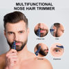 Picture of XOOMRSCP Nose Hair Trimmer for Men, 2024 Painless USB Rechargeable Nose Hair Trimmer, Ear and Nose Hair Trimmer for Men, Professional Facial Hair Trimmer with IPX7 Waterproof Dual Edge Blades (Blue)
