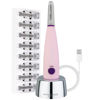 Picture of MICHAEL TODD Beauty - Sonicsmooth - SONIC Technology Dermaplaning Tool - 2 in 1 Women’s Facial Exfoliation & Peach Fuzz Hair Removal System with 8 Weeks of Dermaplaning Blades