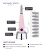 Picture of MICHAEL TODD Beauty - Sonicsmooth - SONIC Technology Dermaplaning Tool - 2 in 1 Women’s Facial Exfoliation & Peach Fuzz Hair Removal System with 8 Weeks of Dermaplaning Blades