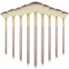 Picture of 9 Pieces Facial Fan Mask Brushes, Soft Facial Applicator Brushes Tools for Peel Glycolic Makeup for Mud Cream (Champagne)