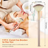 Picture of 9 Pieces Facial Fan Mask Brushes, Soft Facial Applicator Brushes Tools for Peel Glycolic Makeup for Mud Cream (Champagne)