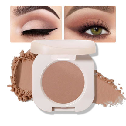 Picture of FeiCuiYun Matte eyeshadow singles, Matte nude eyeshadow, Brown eyeshadow, Neutral Matte Pressed Powder Single Vegan Eyeshadow; Talc, Paraben & Cruelty Free, RosyBrown(05)