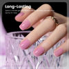 Picture of RARJSM Purple Pink Jelly Gel Nail Polish Set 6pcs Clear Crytal Glass Grape Purple Rose Pink Series Transparent Sheer Amber Milky Gel Varnish LED UV Curing Requires Soak off French Manicure Home Salon