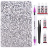 Picture of Canvalite 28000PCS Resin Jelly Rhinestones for Crafting,Clear Flatback Gems, Bedazzling Crystal with 5Pcs 2.5g B7000 Jewelry Glue and Tweezers and Dotting pen for DIY Crafts Clothing Shoes Nail Art
