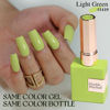 Picture of Double Rhythm Translucent Gel Polish Sheer Neutral Natural Light Milky Same Color Same Bottle 15ML Jelly UV Nail Polish Nail Art DIY at Home (Pale Green-A1410)