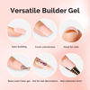 Picture of MelodySusie Builder Nail Base Gel Nude Builder Gel for Nails Thickening, Soak Off UV Gel,Extension Gel Rhinestone Nail Glue Gel in a Bottle for Nail Art Design Gift for Women-019