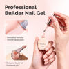 Picture of MelodySusie Builder Nail Base Gel Nude Builder Gel for Nails Thickening, Soak Off UV Gel,Extension Gel Rhinestone Nail Glue Gel in a Bottle for Nail Art Design Gift for Women-019