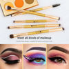 Picture of DUcare Eyeshadow Brushes Set Duo End Eye Makeup Brushes Professional Eyeshadow Brush set 5Pcs Travel Concealer Eyebrow Eyelash Eye Liners Blending