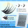 Picture of Goddvenus Wispy Lash Clusters Natural Lashes Clusters Wispy Eyelash Clusters CD Curl Cluster Eyelash Extensions DIY Individual Lashes Invisible Band Lash Extension Fluffy Eyelashes Clusters