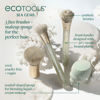 Picture of EcoTools Sea Gems Face Makeup Brush & Sponge 4 Piece Set, Eco-Friendly Makeup Brushes & Makeup Sponge, For Foundation, Blush, Contour, & Setting Powder, Recycled Plastic, Cruelty-Free Tools