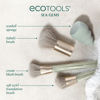 Picture of EcoTools Sea Gems Face Makeup Brush & Sponge 4 Piece Set, Eco-Friendly Makeup Brushes & Makeup Sponge, For Foundation, Blush, Contour, & Setting Powder, Recycled Plastic, Cruelty-Free Tools