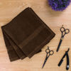 Picture of Utopia Towels - Salon Towel, Pack of 12 (Not Bleach Proof, 16 x 27 Inches) Highly Absorbent Cotton Towels for Hand, Gym, Beauty, Hair, Spa, and Home Hair Care, Dark Brown