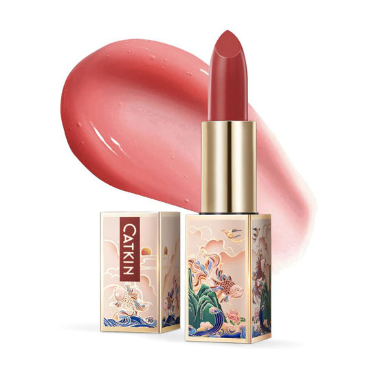 Picture of CATKIN Lip Balm Color Tinted Changing Lipstick Ultra Hydrating Lip Moistrurizer Chapstick with Vitamin E Nourishing For Cracked & Dry Lips 0.12 oz C05 DUSTY ROSE