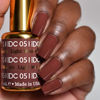 Picture of DND DC Gel Polish Set, Brown Collection, UV/LED Gel Polish and Air Dry Nail Lacquer, Matching Chip-Free Polish Duo, 051 Light Macore, 0.5 Fl Oz