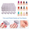 Picture of Nail Buffers (100 Pack), Mini Buffer Block Nail File for Acrylic Nails and Natural Nails, 100/180 Grit Nail Buffer Block Bulk Buffing Blocks for Nail Buff Professional Manicure File Blocks Set Gray