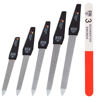 Picture of 3 Swords Germany - Brand Quality Sapphire Metal Nail File Set (5 pcs.) with 3-Way Nail Buffer (1 pc.), Manicure Pedicure Finger & Toe Nail Care - Made in Solingen Germany (671)