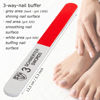 Picture of 3 Swords Germany - Brand Quality Sapphire Metal Nail File Set (5 pcs.) with 3-Way Nail Buffer (1 pc.), Manicure Pedicure Finger & Toe Nail Care - Made in Solingen Germany (671)