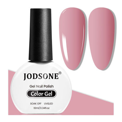 Picture of JODSONE 10ML Gel Nail Polish Nude Pink Gel Polish Manicure Pink Nail Gel Polish LED UV Gel Soak Off Curing for Home Salon Nail Art DIY