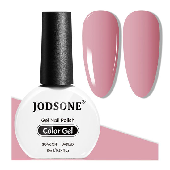 Picture of JODSONE 10ML Gel Nail Polish Nude Pink Gel Polish Manicure Pink Nail Gel Polish LED UV Gel Soak Off Curing for Home Salon Nail Art DIY